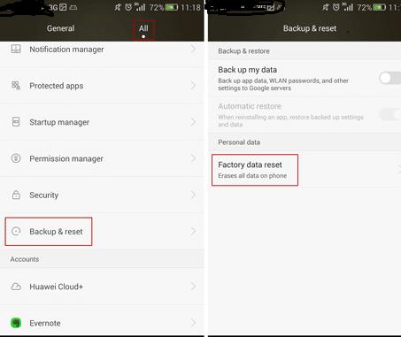 Reset Android Phone Without Losing Data Or App.