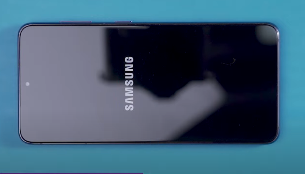 see the Samsung log